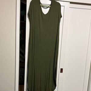 Olive Green Women's Dress